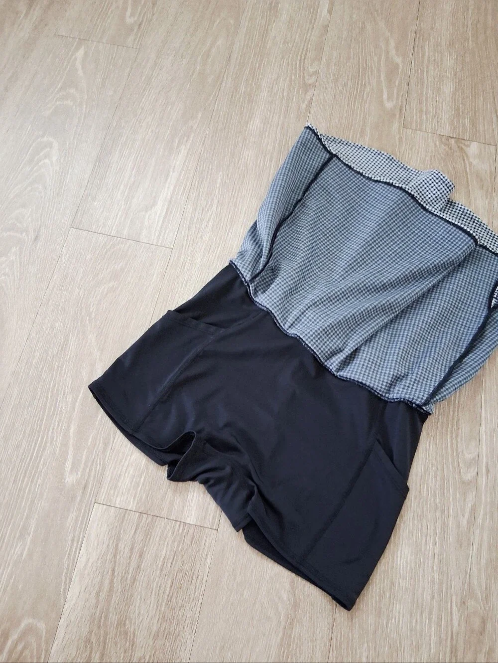 Alo Micro Houndstooth Tennis Skirt Build-in Shorts Pickleball Running